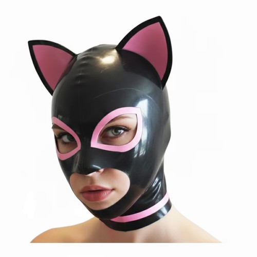 Cat ear latex - hood, womens