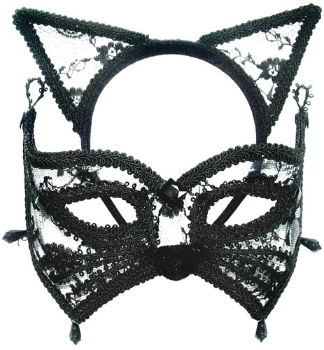 Cat mask with ears - mask,