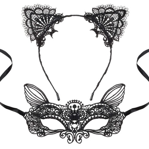 Cat mask and ears - and, headband