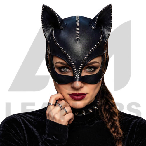 Leather bondage catwoman - catwoman, mask