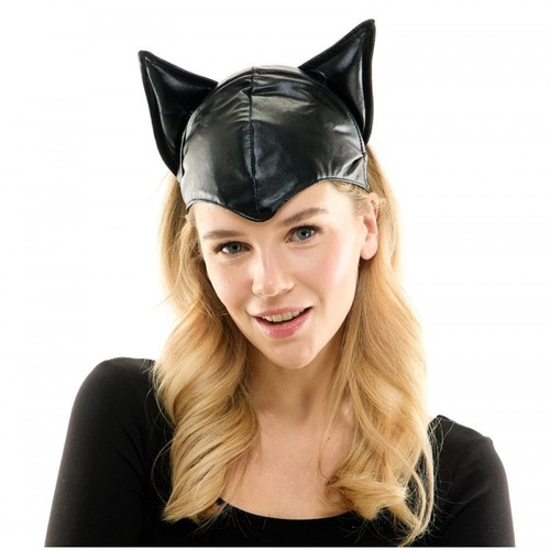 Black leather cat ears - cat,